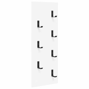 vidaXL Porte-manteau mural Blanc 30 x 1 5 x 80 cm Bois d'ingénierie