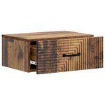 vidaXL Cabinet de chevet mural 2 Pièces Bois ancien 49 x 34 5 x 20 cm