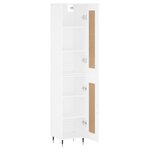 vidaXL Buffet haut Blanc 34 5x34x180 cm Bois d'ingénierie