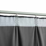 vidaXL Rideaux occultants et crochet 2Pièces Velours Anthracite 140x225cm