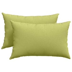 vidaXL Coussins de canapé 2 pc tissu Vert clair 60 x 40 cm