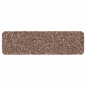 vidaXL Tapis Antidérapants pour Escaliers 15 Pièces Marron 75 x 20 cm PP
