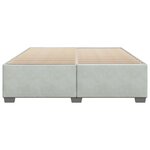 vidaXL Cadre de lit sans matelas gris clair 200x200 cm velours