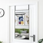 vidaXL Miroir de porte Noir 50x100 cm Verre et aluminium