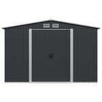 vidaXL Abri de stockage pour jardin Anthracite Acier 257x205x178 cm