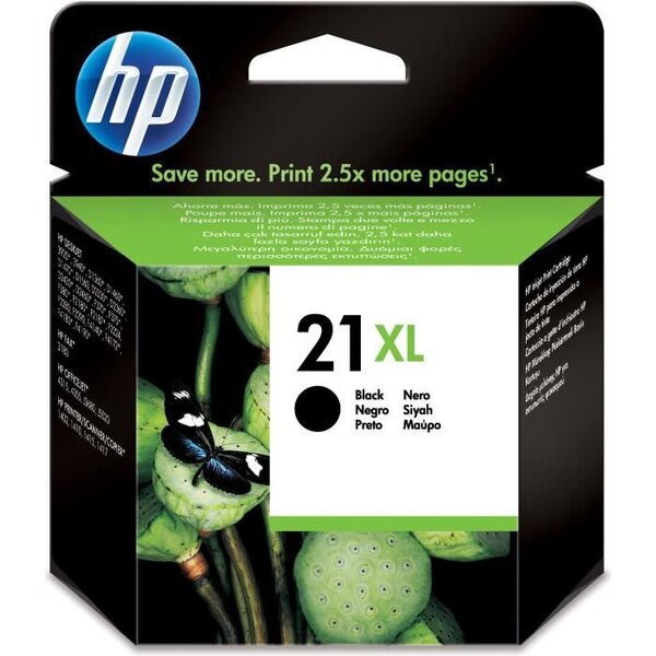 Hp 21xl cartouche d'encre noire grande capacité authentique pour hp deskjet 3910/3920/3930/3940 (c9351ce)