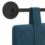 vidaXL Tête de lit suspendue Bleu Velours