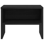 vidaXL Cabinet de chevet 2 Pièces Chêne noir 40 x 40 x 30 cm