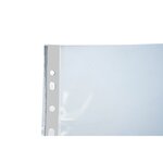 Etui de 100 pochettes perforées polypropylène lisse haute résistance 9/100e - A4 - Cristal EXACOMPTA