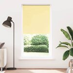 vidaXL Store enrouleur occultant jaune largeur du tissu 110 7 cm