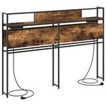 vidaXL Tête de lit de rangement Chêne fumé 160 cm Bois d'ingénierie