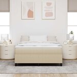 vidaXL Cadre de lit plateforme Vert gris 160 x 200 cm
