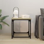 vidaXL Table d'appoint Chêne sonoma 40x40x40 cm Bois d'ingénierie
