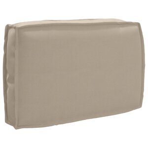 vidaXL Coussin Taupe 60 x 40 x 12 cm Tissu Oxford