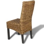 vidaXL Chaises à manger lot de 6 bois solide de manguier et abaca