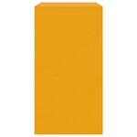 vidaXL Buffet jaune moutarde 67x39x73 cm acier