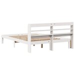 vidaXL Cadre de lit avec tête de lit sans matelas blanc 120x200 cm