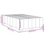 vidaXL Cadre de lit sans matelas crème 120x200 cm tissu