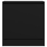 vidaXL Armoire à chaussures noir 60x34x63 5 cm bois d'ingénierie