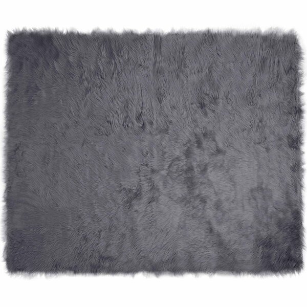 vidaXL Tapis en fausse Tafalla Anthracite 200 x 280 cm Polyester