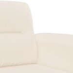 vidaXL Canapé à 3 places Beige 180 cm Tissu microfibre