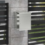 vidaXL Boîte de dépôt de colis Noir 44 x 35 x 59 cm Acier galvanisé