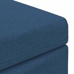 vidaXL Tabouret Bleu 81 x 41 x 40 cm Tissu et bois stratifié