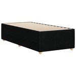 vidaXL Cadre de lit sans matelas noir simple tissu