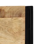 vidaXL Tête de lit 140 cm bois massif manguier et fer