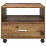 vidaXL Table basse Bois ancien 55 x 55 x 45 cm Bois d'ingénierie