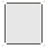 vidaXL Moustiquaire magnétique pour fenêtres blanc 120x140 cm