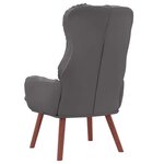 vidaXL fauteuil Gris 69 x 74 x 93 cm Cuir artificiel