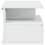 vidaXL Cabinet de chevet HILL Blanc 40 x 31 x 27 cm Pin massif