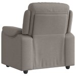 vidaXL Fauteuil inclinable Taupe Tissu