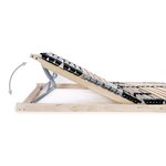 vidaXL Sommiers à lattes sans matelas 2 Pièces avec 42 lattes 90x200 cm