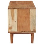vidaXL Meuble TV 112x30x40 cm bois d'acacia massif