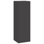 vidaXL Supports de Plantes d'Extérieur Pillar 3 Pièces Acier Noir