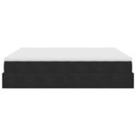 VidaXL Cadre de lit ottoman avec matelas noir 160x200 cm velours