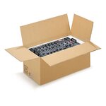 Caisse carton brune double cannelure renforcée raja 38 5x28 5x27 cm (lot de 10)