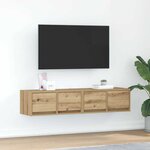 vidaXL Meubles TV 2 Pièces chêne artisanal 60x31x25 5cm bois d'ingénierie