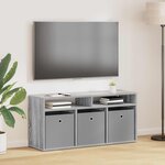 vidaXL Basboard avec tiroir Gris Sonoma 102 x 32 x 48 5 cm