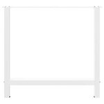 vidaXL Pieds de table à manger Blanc 2 pièces 80 x (72-73) cm Acier
