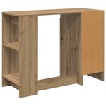vidaXL Bureau Chêne artisanal Bois d'ingénierie 100 x 40 x 75 cm