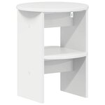 vidaXL Meuble d'appoint 2 Pièces Blanc Brillant Ø40 x 50 cm