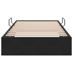 vidaXL Cadre de lit ottoman avec stockage Noir 90 x 200 cm Velours