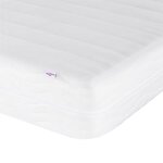 vidaXL Matelas en mousse blanc 90x210 cm dureté H2 H3