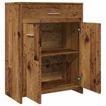 vidaXL Armoire de salle de bain vieux bois 60x33x80 cm bois ingénierie