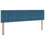 VidaXL Cadre de lit ottoman avec matelas bleu foncé 160x200 cm velours