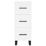 vidaXL Buffet haut Blanc 34 5x34x180 cm Bois d'ingénierie