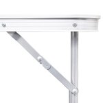 vidaXL Jeu de table pliable de camping et 6 tabourets 180x60 cm